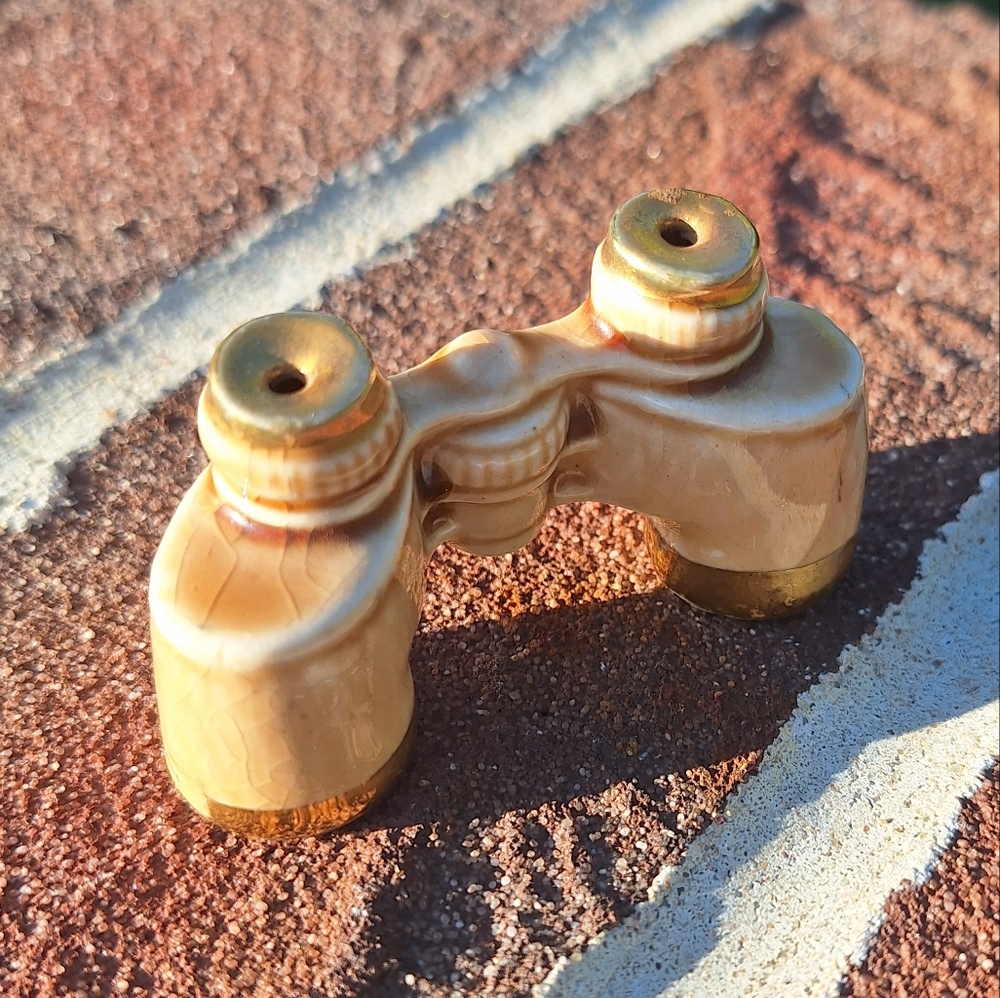 Rare mid-century vintage mini binoculars salt and pepper two in one